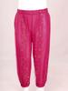 Girls Shiny Floral Print Bloomers Elastic Waist Dance Pants Stage Performance Halloween Costume