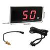 Motorcycle Water Temperature Meter Gauge Water Temperature Thin Meter Accessory With LED Light For Racing Cars Racing Scooter