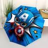 1pc Captain America, SuperheroDesign Automatic Opening/Closing Folding Umbrella with 8 Iron Ribs, Portable Sunshade for Men and Women y250724024