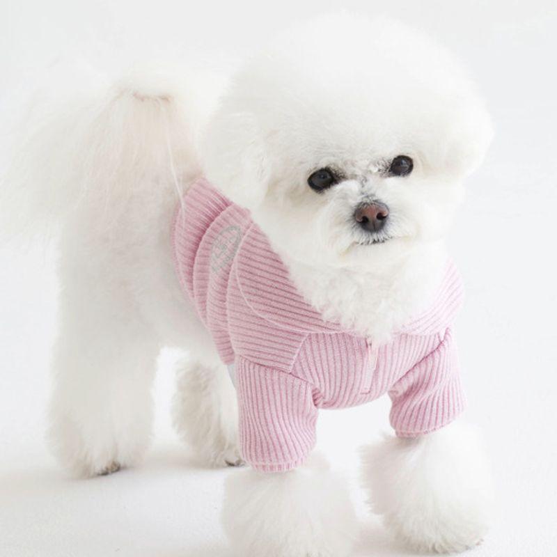 CROOKTHECHIHUAHUA Twinkle Sailor Collar Knit - Icy Pink
