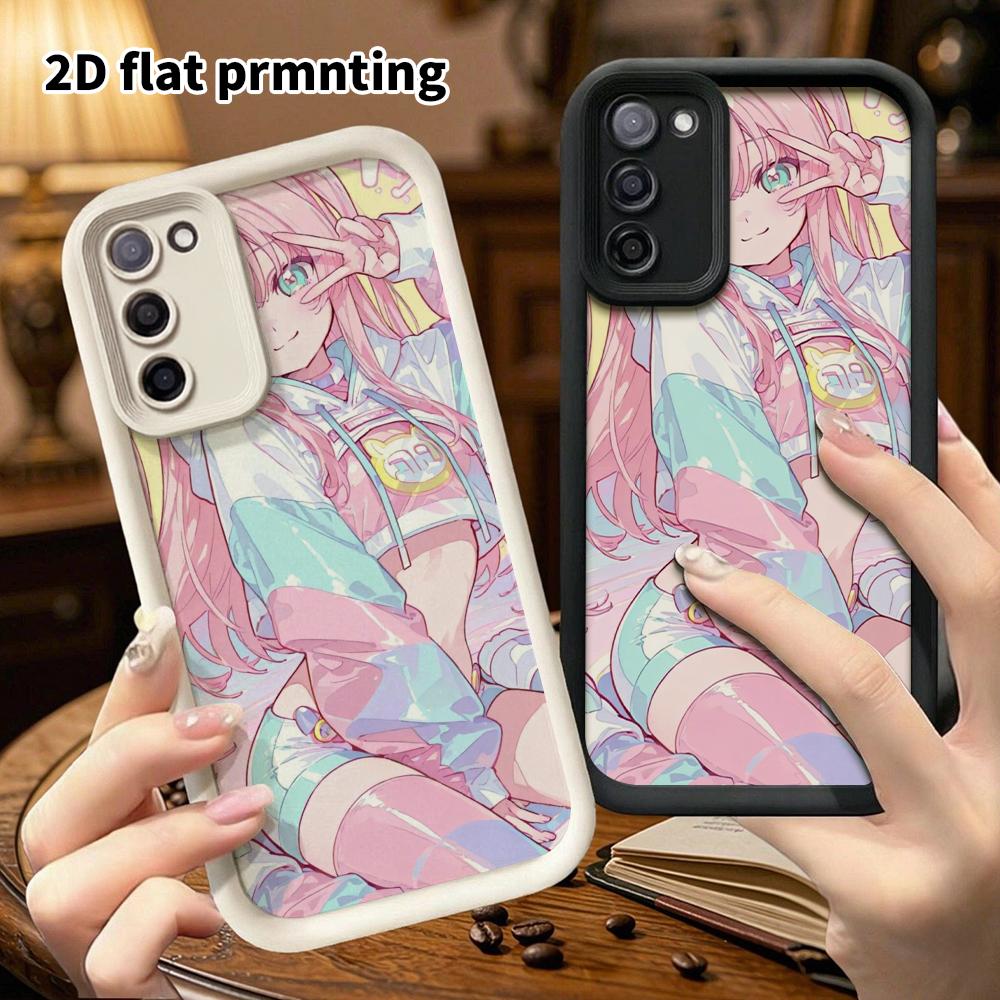 Phone Case: 2D Flat Samsung Galaxy A34 A35 M05 M06 S20 S22 S21 FE Plus 5G Tiered Protective Case, Trendy and Cute for Sweet Girls, Christmas and Hallo