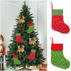 Stockings Christmas Small Gifts Bag Fireplace Decoration Holiday Festival Party