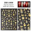 Glitter Snowman Christmas Nail Stickers - Flat Back Adhesive for DIY Nail Art