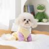 Spring and Summer Dog Loungewear Candy Contrasting Color Breathable Four-legged Clothing Teddy Small and Medium-sized Dog Anti-cold Pet Clothes