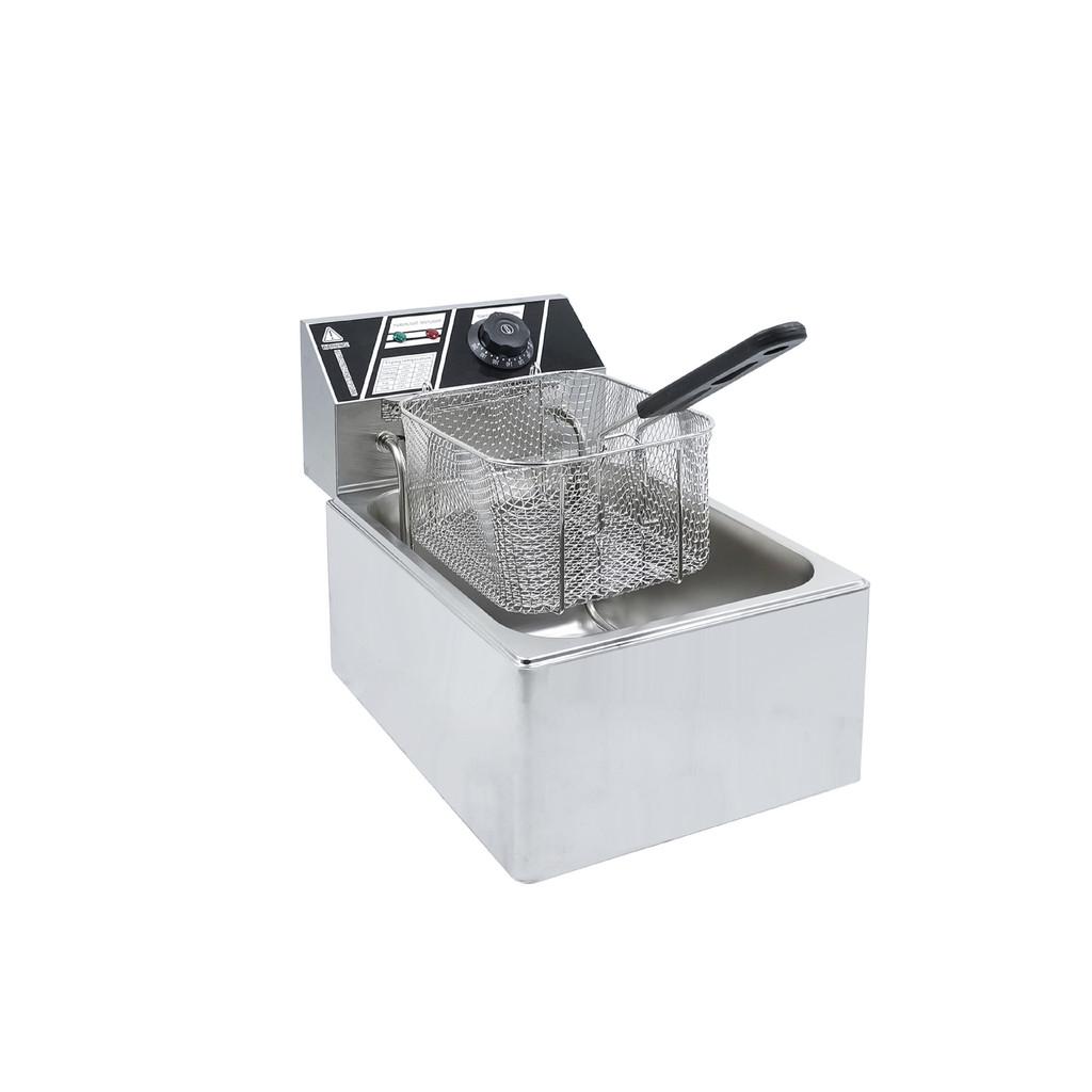Large Capacity Electric Deep Fryer Single Cylinder French Frying Machine Stall Snack Cooking Equipment