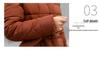 Women's Long Cotton-Padded Jacket with Belt, Over-the-Knee, Slim Fit, Korean Winter 2025 Style.