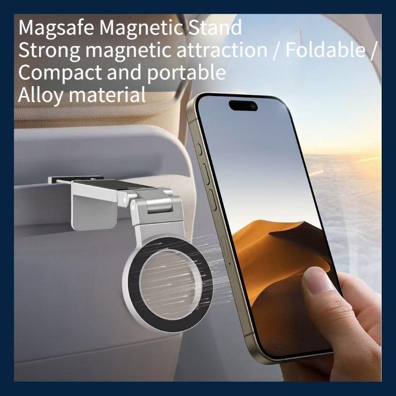 1PC Magnetic Mobile Phone Holder Plastic Folding Rotary Travel Portable Desktop Holder