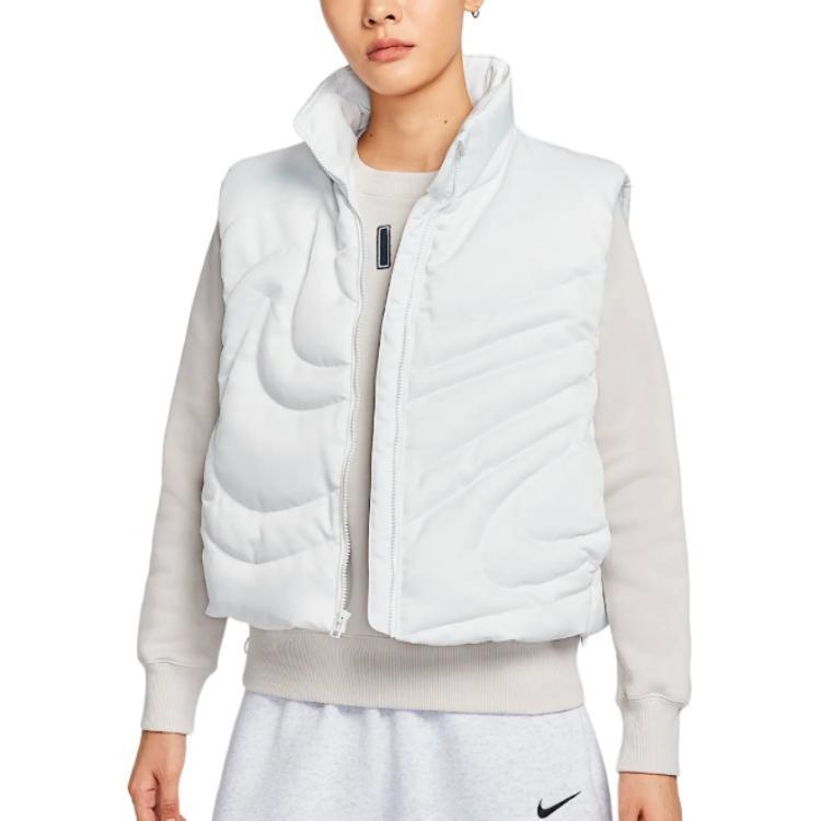 (WMNS) Nike Sportswear Swoosh Series Oversized Down Vest  Summit White  Women s IH8008-121 L