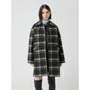 Cc Collect Alpaca Blend Check Half Coat C254msg023