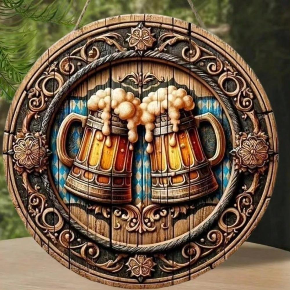 Bier-Thema Metallblechschild Garage Pub Wandkunst Dekoration