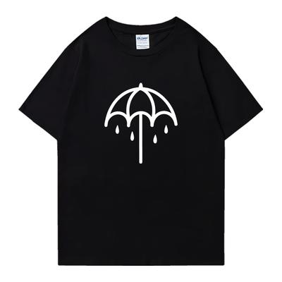 Umbrella Bring Me The Horizons Metal Washed Übergroßes T-Shirt Street Hip Hop 100% Baumwolle Unisex Unisex Kurzarm-T-Shirts Unisex