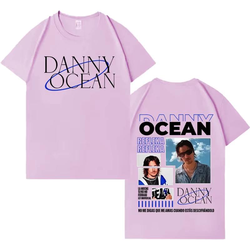 Rapper Danny Ocean Pop Music Double Sided Tshirts Mens Cotton Casual Gothic Short Sleeves Streetwear 2026 Spring summer new