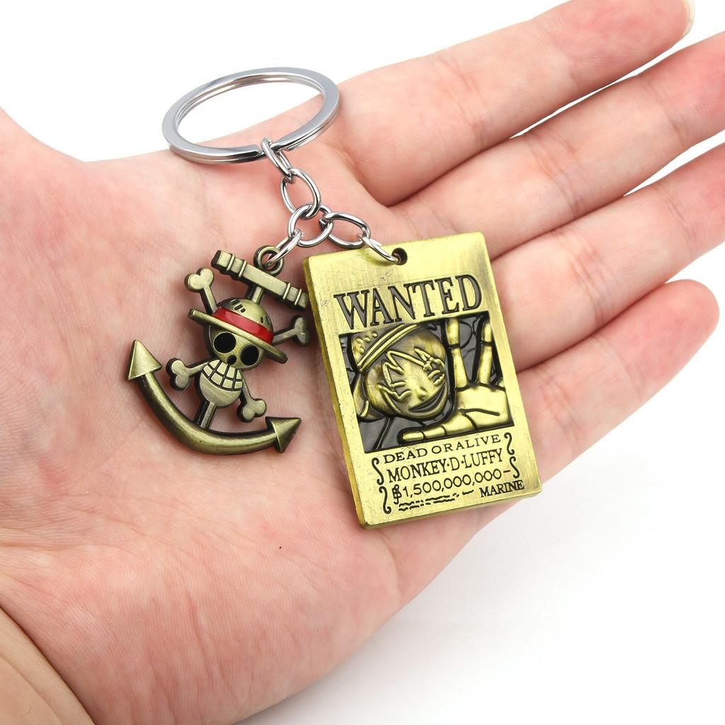 One Piece Keychain Set With Zinc Alloy Characters For Anime Fans And Gift Giving