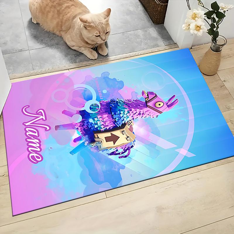 Custom Name "Fantasy Angel Journey" Carpet Rug Customizable Soft Washable Anti-Slip Home Living Room Sofa Mats Personalized Rug. 090999