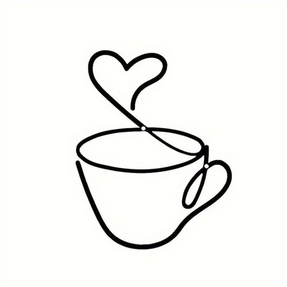 3pcs Minimalist Coffee Cup Wall Hangings Nordic Style Coffee Shop Decorations Indoor