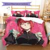 Chainsaw Man Pattern Bedding,Quilt Set Quilt Cover Pillowcase Home Birthday Gift (1 * duvet cover + 2 * pillowcase, without core)