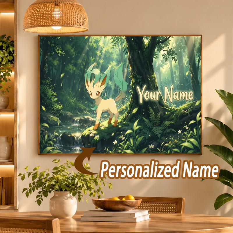 Leafeon Custom Name Diamond Painting Personalized 5D Full Drill DIY Diamond Art Home Decor