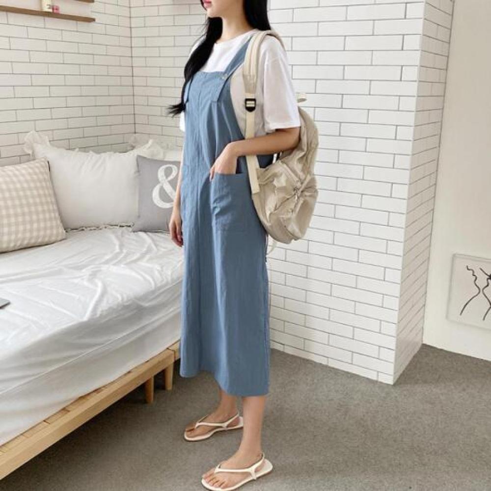 New ArrivalS Open Run Lipmakkel Long Front Pocket DreSS SuSpender Women S