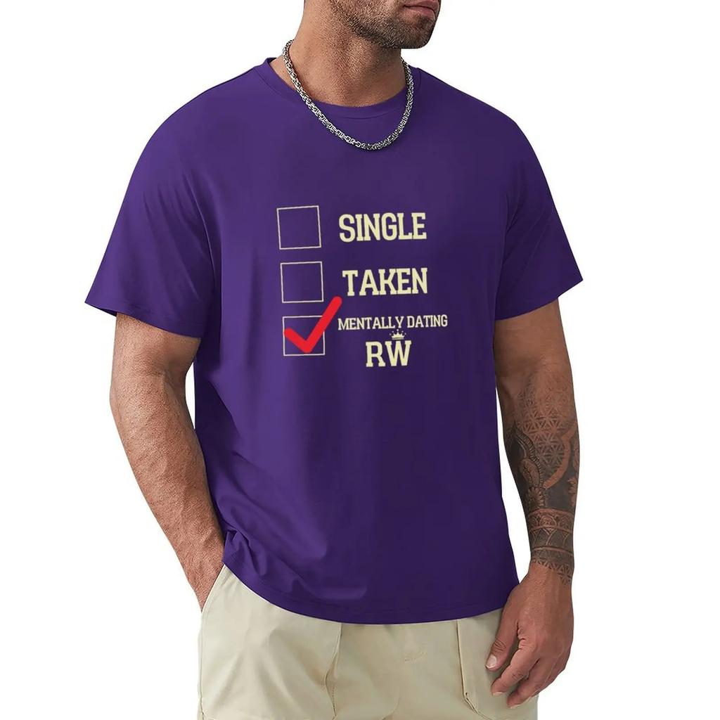 Mentally Dating Robbie Williams T-shirt Plain Quick-drying Heavy Weight T Shirts for Men