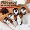 Stainless Steel Coffee Spoon With Polished Edges Ergonomic Handle Space-saving 15ml/30ml Accurate Measurement Tools For Coffee