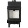 Steel Fireplace KRATKI BLANKA Left 8 kW Ø 160