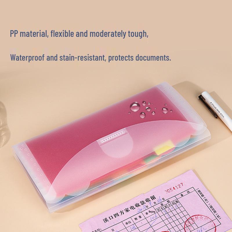 13-Grid Accordion File: Portable, Multi-Layer Rainbow Document Storage Bag