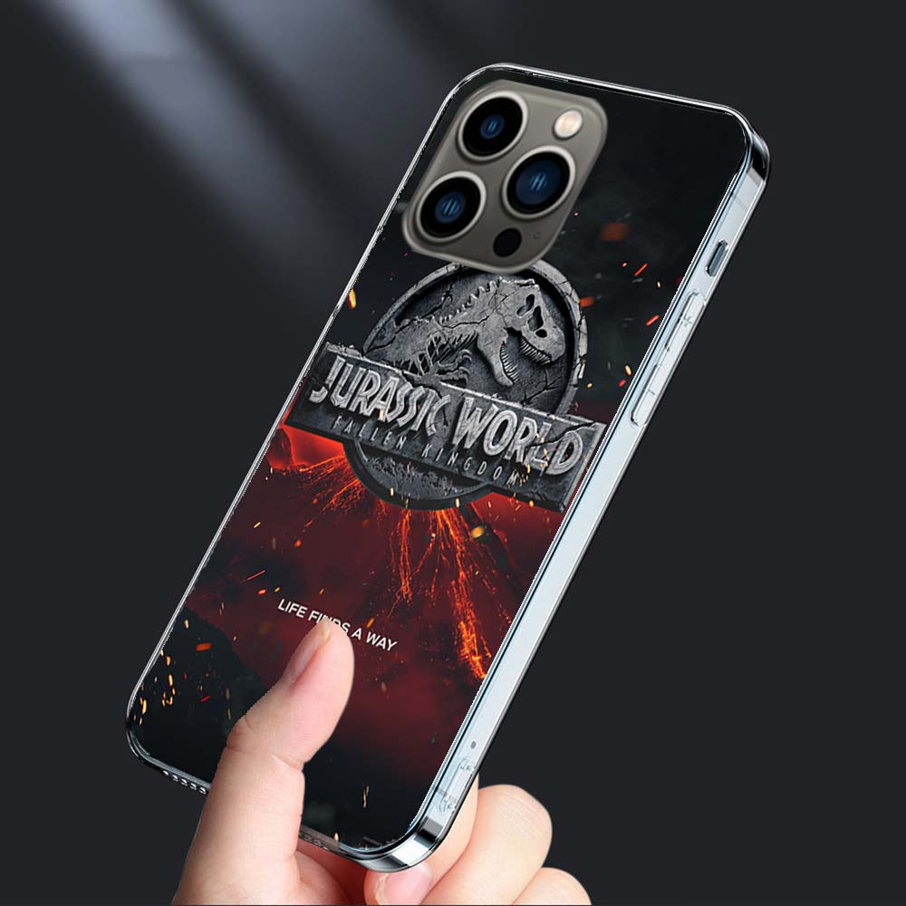 New World Jurassic Park Phone Case For Iphone 16E 15 Pro 14 Plus 17E 16 17 Pro Max Air 11 12 13 Mini Shockproof Capa Cute Cov