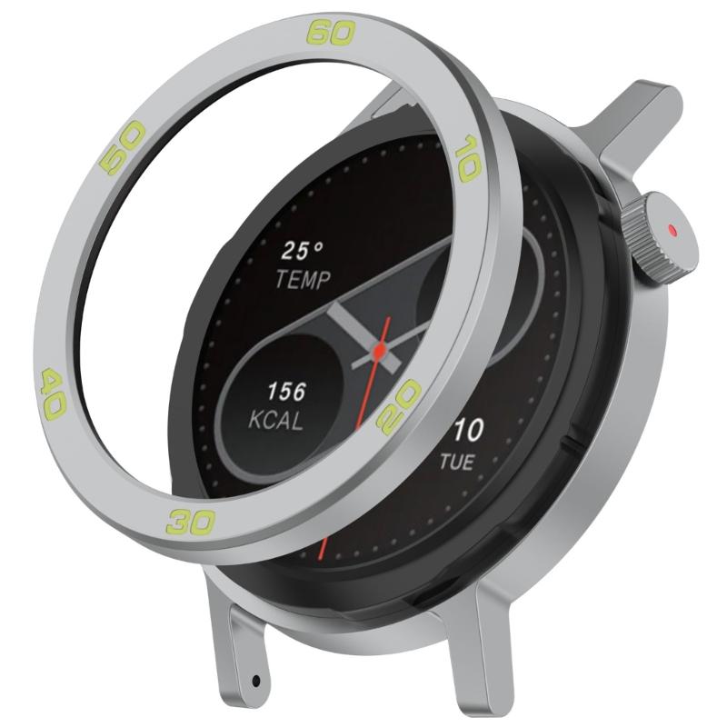 Bezel Rings Screen Protector Smartwatch Frame Cover for CMF Watch 2 Replacement Protector Bumper with Tempered Film