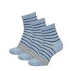 Okamoto Super SOX 24-Hour Odorless Striped Socks, 3-Pair Set, Cropped Length, O595-800