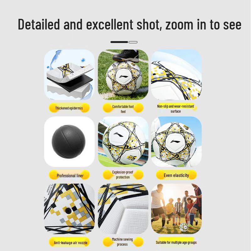 Li-Ning Standard Size 5 Thermal Bonded Football