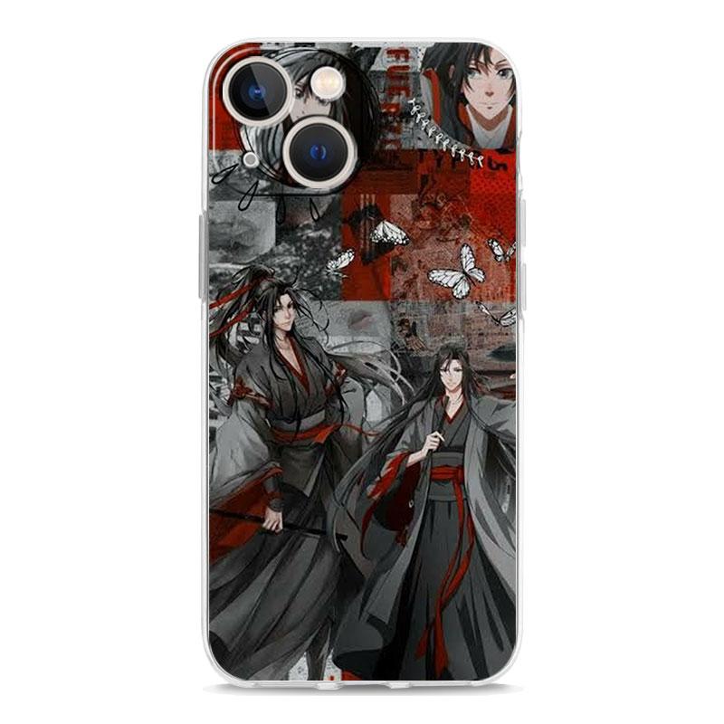 Anime Mo Dao Zu Shi Wei Wuxian Luxury Clear Phone Case For iPhone 15 16 14 13 12 11 Pro Max XS X XR SE 7 8 Plus Shockproof Cover