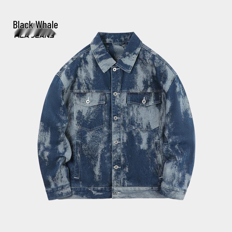 

Black Whale Fashion Jacquard Denim Jacket XXL (185/100A)