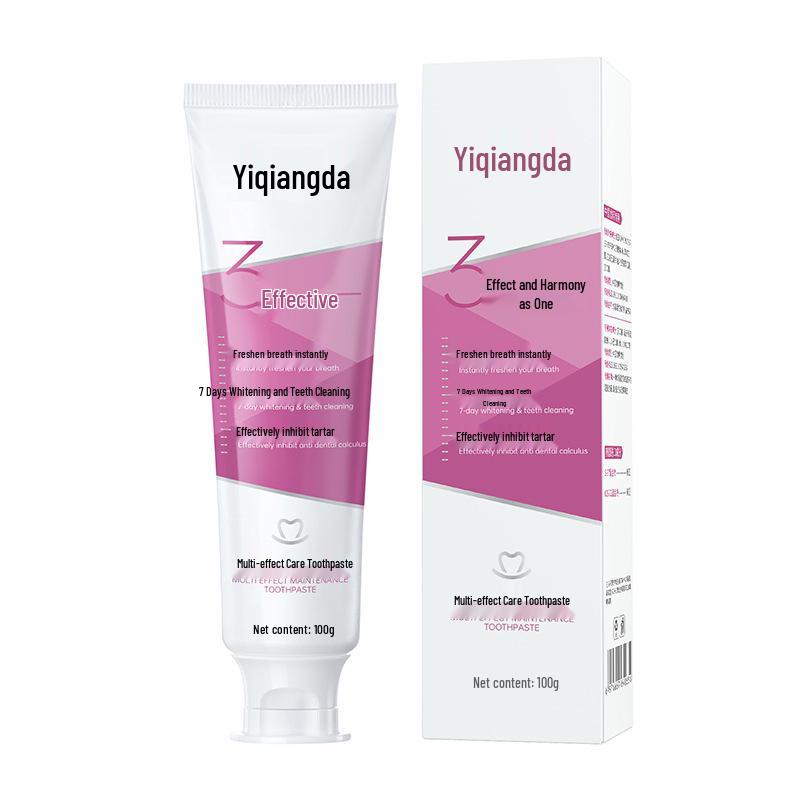 3-in-1 Whitening Toothpaste: Stain & Tartar Removal, Anti-Calculus, Fresh Breath