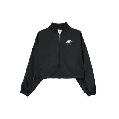 Air Classic Logo Casual Collar Fitted Straight-Cut Long Sleeve Baseball Jacket Women Jackets Black DD5422-010