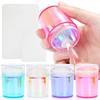 Large Silicone Nail Art Stamp with Lid - Single/Double Head French Design DIY Stamping Tools