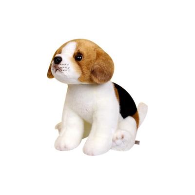 Păpușă Beagle de câine adevărat, 23cm, culori mixte, Jucării populare pentru copiii coreeni