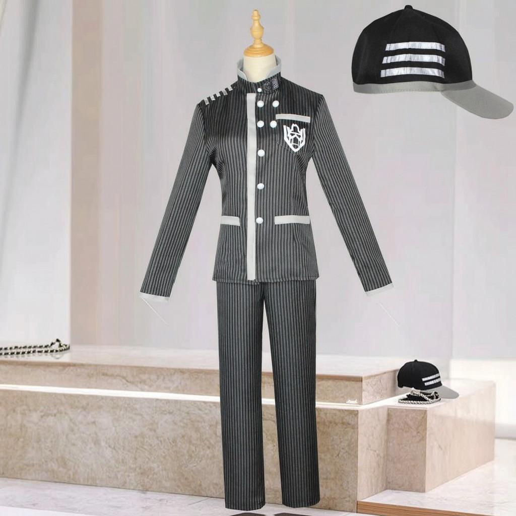 Danganronpa Saihara Shuichi Cosplay Attire With Knit Fabric For Role Play Events