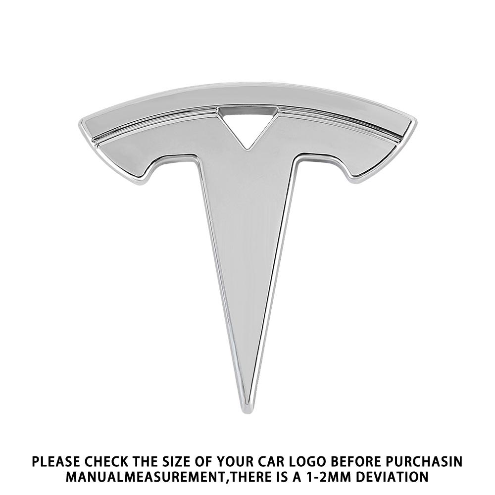 1PCS Car Steering Wheel Replacement Accessories Auto Decoration Logo Cover For Tesla Model 3 Model S X Model Y 2020 2021 2022