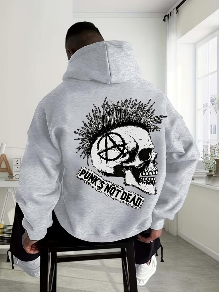 Men's Hooded Sweatshirt with Halloween Print, Multi-functional Men's Sports Casual Loose Hooded Sweatshirt, New Autumn and Winter Sweatshirt.