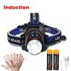 9000LM Zoom Headlamp Super Bright XHP50 Sensor LED Head Torch Usb Rechargeable Outdoor Camping Searching Headlight Flashlight
