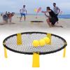 Mini Beach Volleyball Ball Game Set with Inflator for Leisure Entertainment Fitness Party