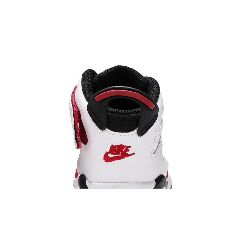 Air Jordan 6 Retro Little Flex Toddler 'Carmine' (Unisex) White / Carmine / Black Toddler Shoes CT4417 106