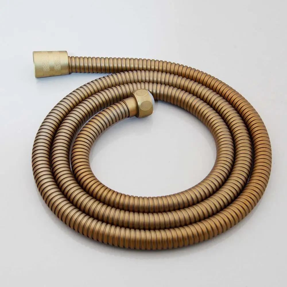 Antique Brass Hand Shower Head - 1.5m Hose (Bathroom Accessory)