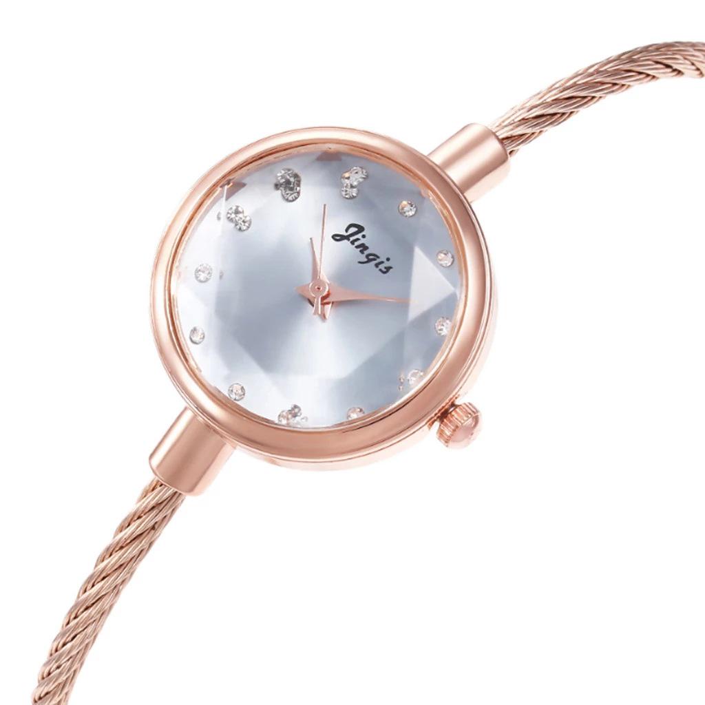 Trendy Women's Candy Color Alloy Quartz Bangle Watch