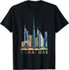 Dubai Skyline UAE Cityscape Travel Souvenir T-Shirt