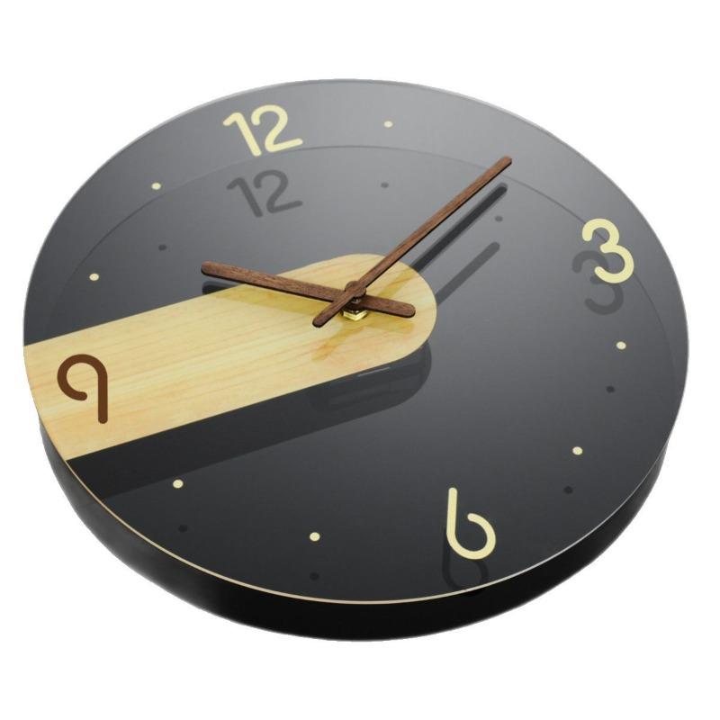 Modern Glass Wall Clock Decorative Wall Watch Silent Aesthetic Clocks Minimalist Elegant Living Room Watches Room Ornaments