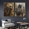 Abstract Horror Skeleton Poster Fantasy Witchy Creepy Festival Canvas Painting Wall Art Halloween Christmas Bedroom Home Decor