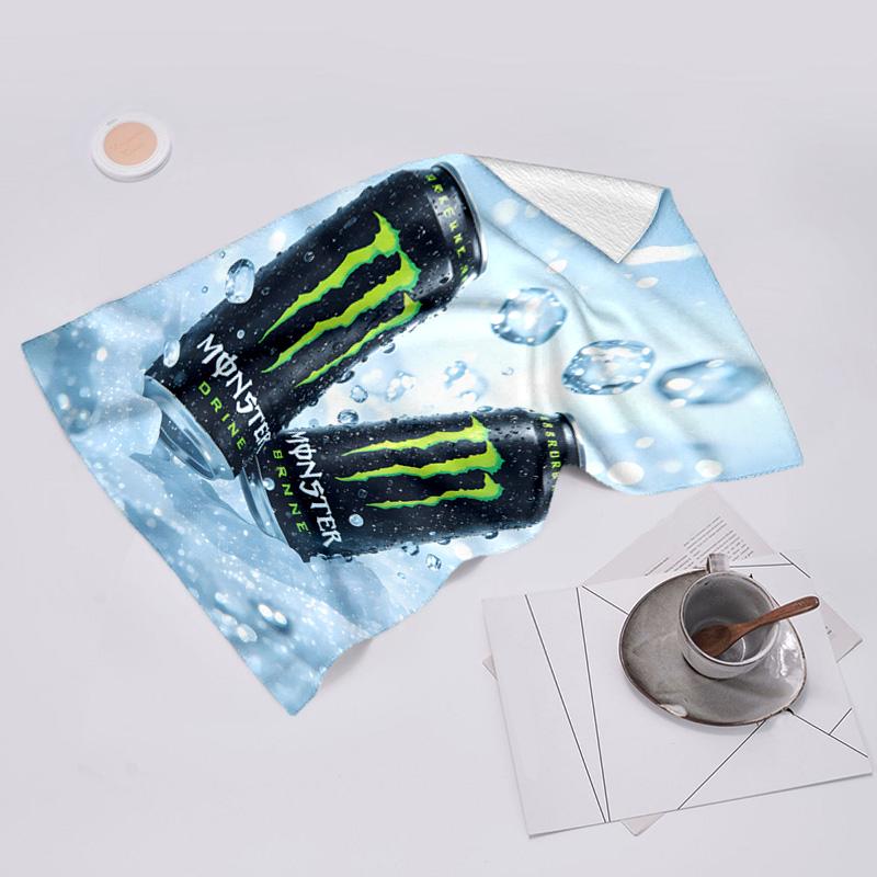 Beweis Strandtuch mit Monster Energy LOGO Muster - weich, saugfähig, schnelltrocknend, maschinenwaschbar - perfekt zum Schwimmen, Camping, Baden