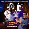 Fussion Halloween Projector Lights Outdoor, 2025 3D-Dynamic Ghost Projector Halloween with 4 HD Haunted Patterns, Waterproof Skull Halloween Decor