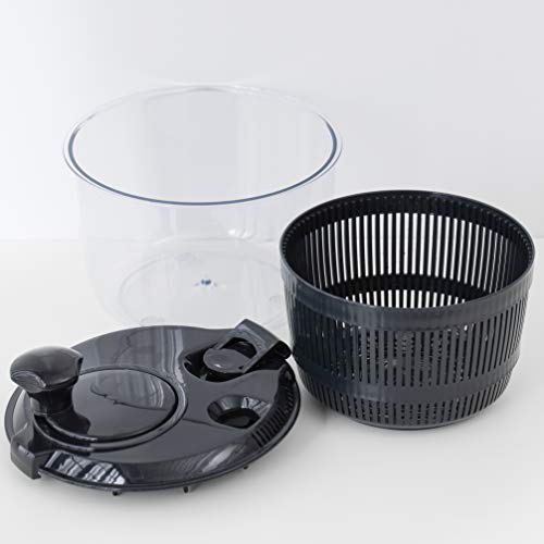 Pearl Metal Salad Spinner, Vegetable Drainer, Limited Edition, Black, BLKP, AZ-5085